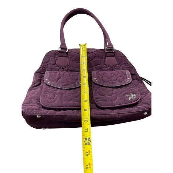 Vera Bradley Womens Purple Quilted Medium Shoulder handbag medium SKU 8577 - Picture 7 of 16